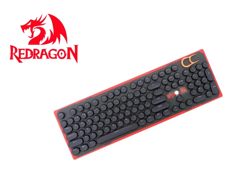 A106 104 Black Round Redragon Keycapskey