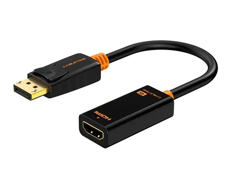 Adaptador DisplayPort a HDMI CABLETIME CP21B 4K 30Hz