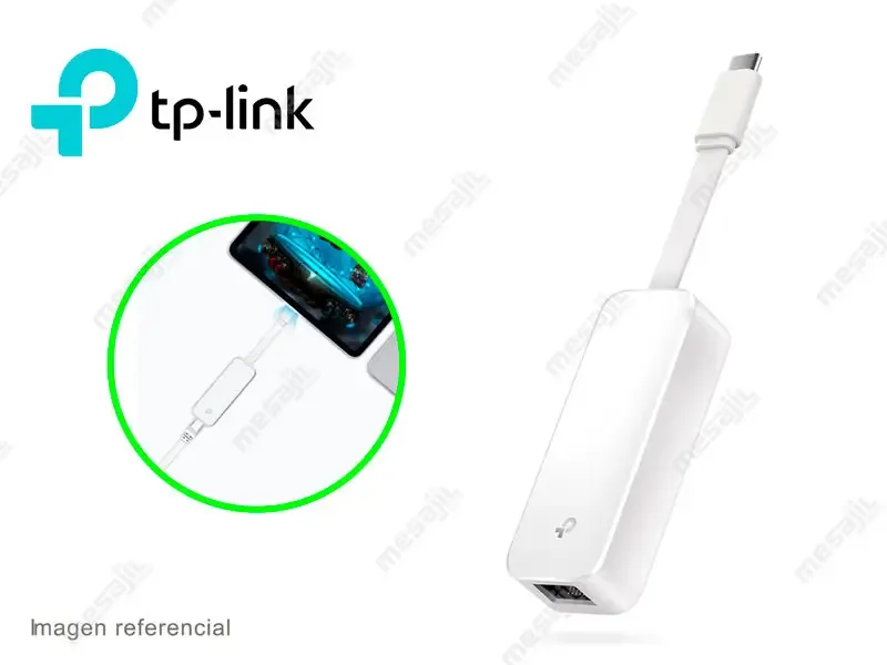 Adaptador TP-link UE300C USB-C a  Red Gigabit RJ45