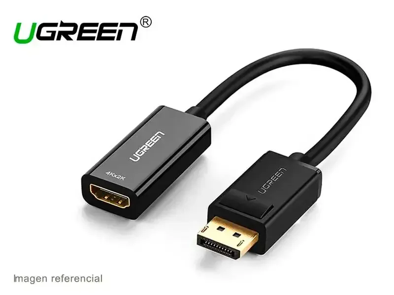 Adaptador UGREEN convertidor 4K DisplayPort macho a HDMI hembra (40363)