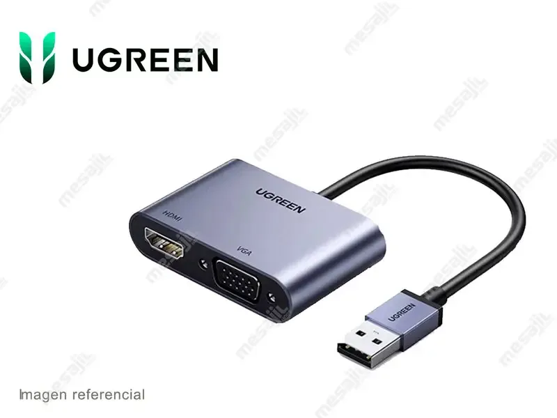 Adaptador UGREEN USB 3.0 a HDMI + VGA (20518)