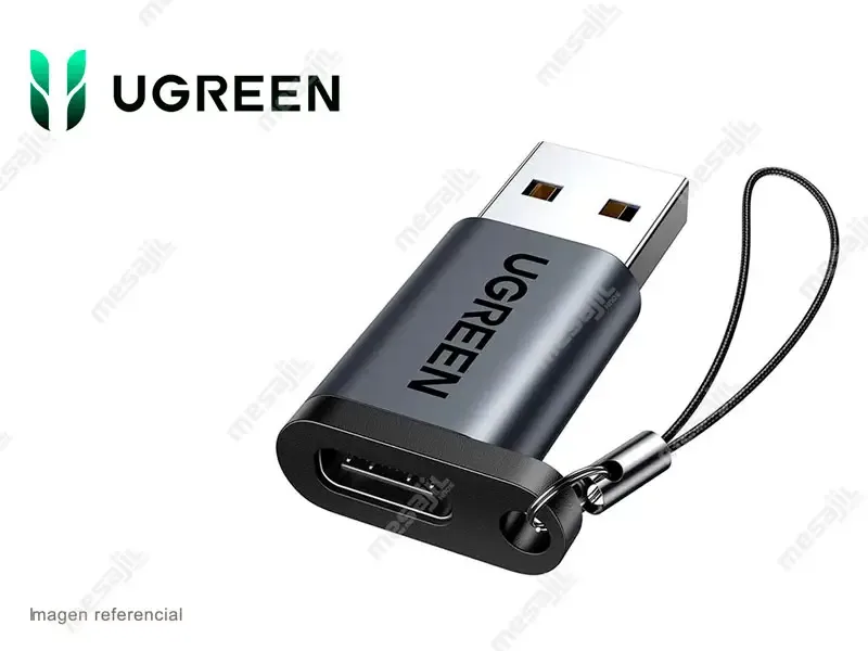Adaptador UGREEN USB 3.0 macho a USB-C hembra (35000) Negro