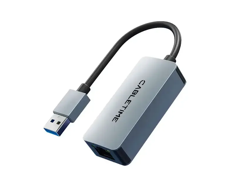 Adaptador USB a Ethernet Gigabit CABLETIME CB56G