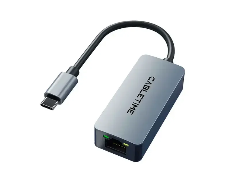 Adaptador USB-C a Ethernet Gigabit CABLETIME CB57G
