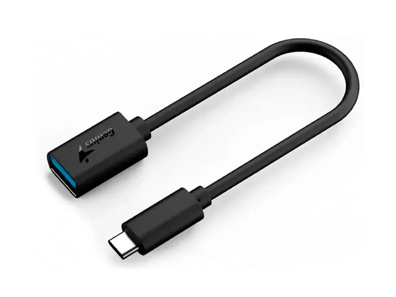 Adaptador USB-C a USB Genius 21cm Black