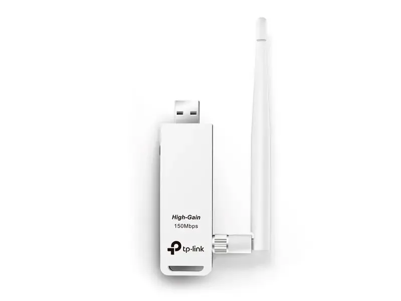 Adaptador USB Wi-Fi 4 TP-Link TL-WN722N N150 Antena 4 dBi