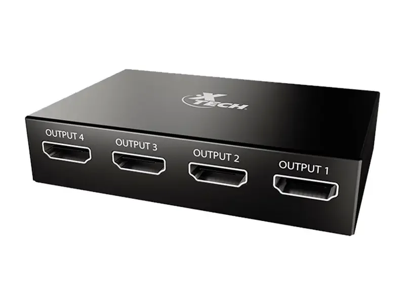 Adaptador XTECH HDMI SPLITTER 4 salidas (XHA-420)