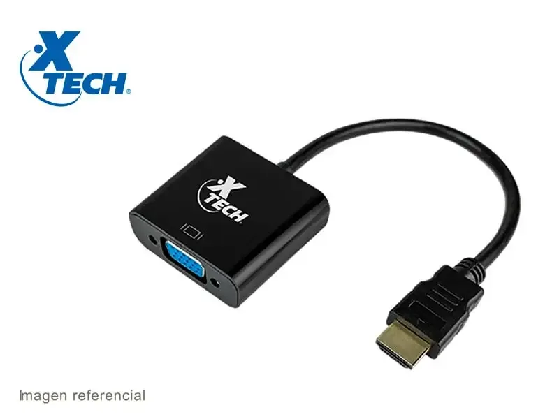 Adaptador Xtech XTC-363 de HDMI macho a VGA hembra