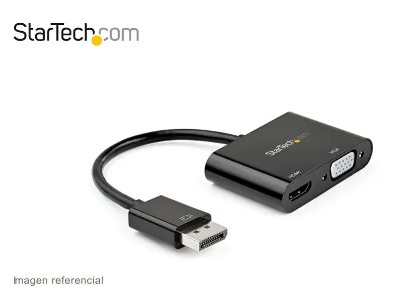 Adapter Startech.com DisplayPort a HDMI y VGA 4K 60Hz (DP2VGAHD20)