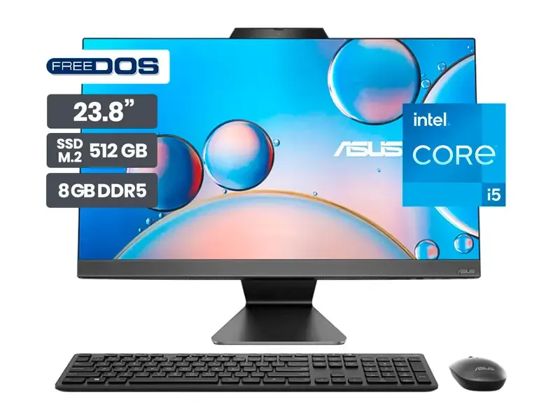 All In One ASUS AIO A3402WVAK-BPC0840 23.5" Intel Core i5-1335U 8GB SSD512GB No incluye Windows