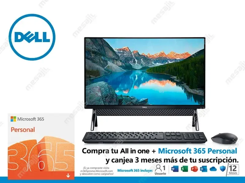 All In One Dell Inspiron 5400 Core i3-1115G4  8GB/1TB 23.8"FHDW10
