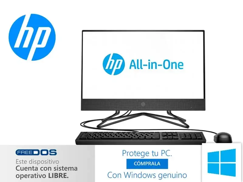 All In One HP 200 G4 Intel Core i3-10110U 8GB/1TB/21.5" No incluye windows