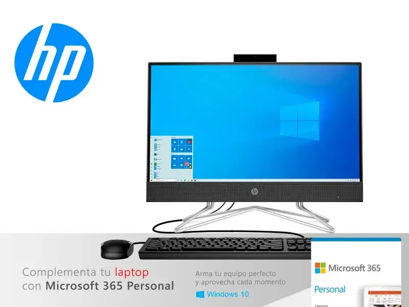 All In One HP 205 G4 AMD Ryzen 3 3250U 8GB/1TB/W10P/23.8"