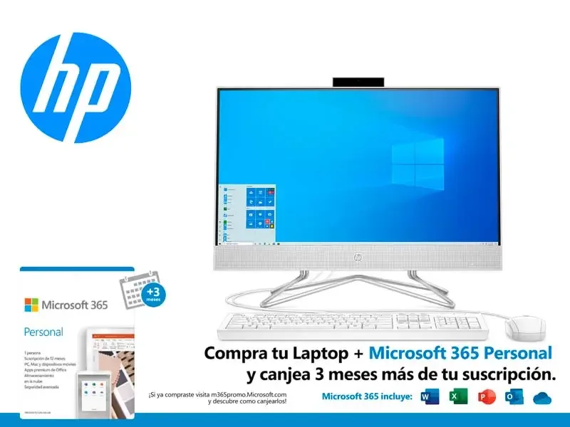 All In One HP 24-DF0004LA Intel J4025 4GB/1TB/(23.8") Full HD/W10H
