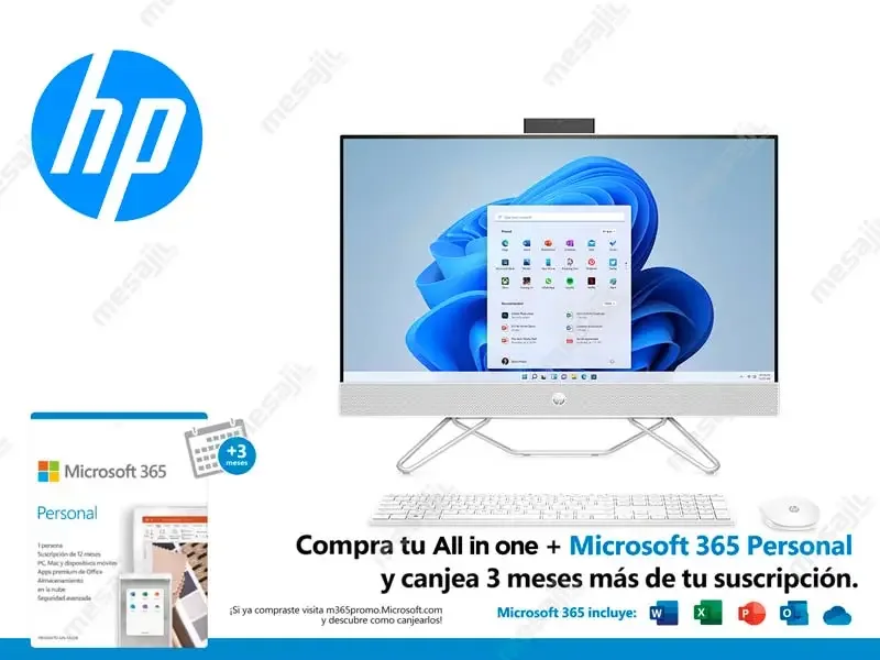 All In One HP 27-cb1001la Intel i5-1235U 8GB/1TB+256GB/W11/27"