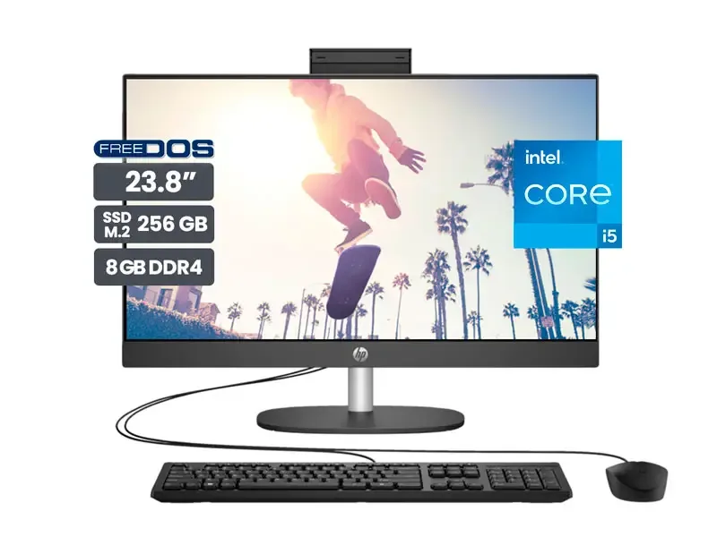 All In One HP AIO ProOne 240 G10 23.8" FHD Intel Core i5-1335U 8GB SSD256GB No incluye windows