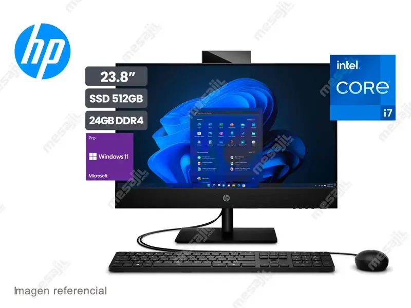 All In One HP AIO ProOne 440 G9 23.8" FHD Intel Core i7-13700 24GB SSD512GB Wind11 Pro