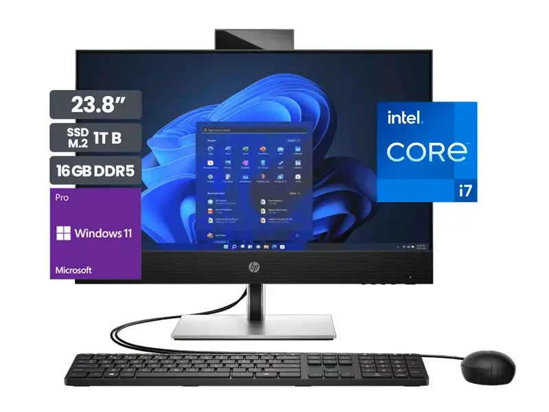 All In One HP AIO ProOne 440 G9 23.8" FHD Intel Core i7-14700 16GB SSD1TB Wind11 Pro