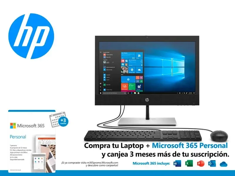 All In One HP ProOne 400 G6 Intel Core i7-10700 16GB/SSD512GB/V2GB/W10P/23.8" FHD