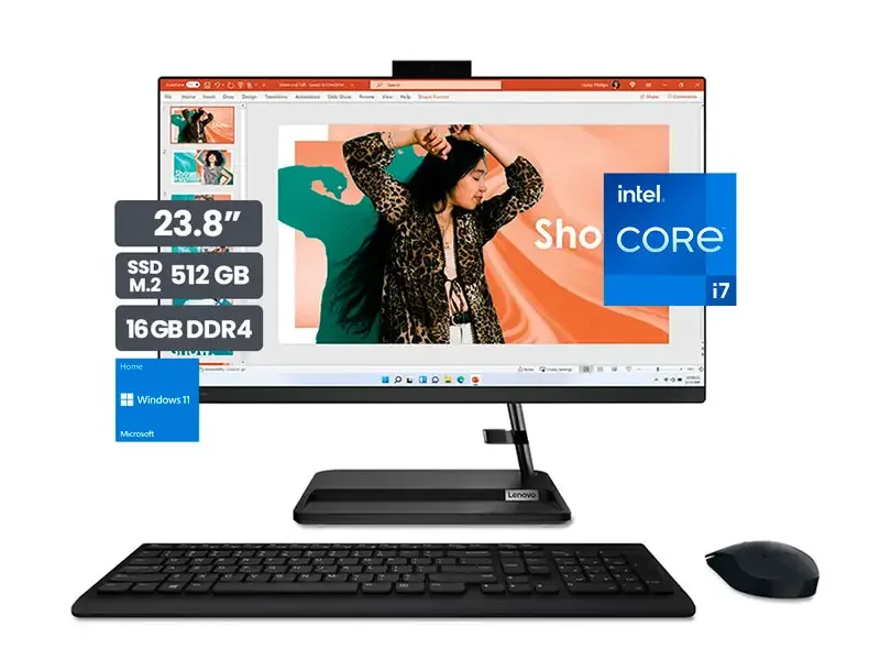 All In One Lenovo AIO IdeaCentre 3 24IAP7 23.8" FHD Intel i7-13620H 16GB SSD512GB Wind11 home