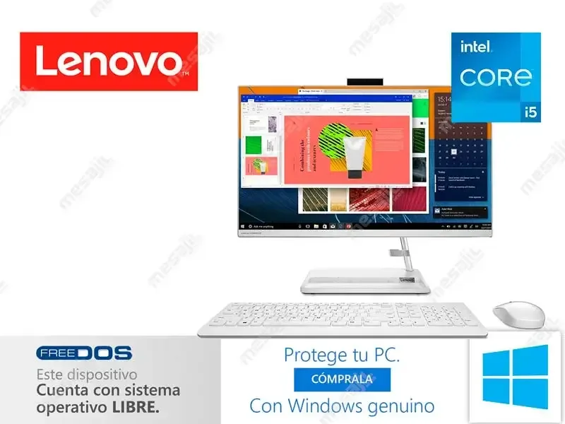 All In One Lenovo IdeaCentre AIO 3 24ITL6 Intel Core i5-1135G7 8GB/SSD 512GB/ FHD 23.8"/No incluye Sistema Operativo