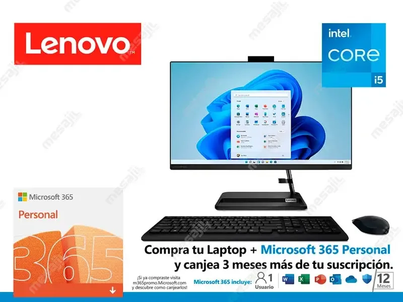 All In One Lenovo IdeaCentre AIO 3 24ITL6 Intel Core i5-1135G7 8GB/SSD256GB/ WIND 11H/FHD 23.8"