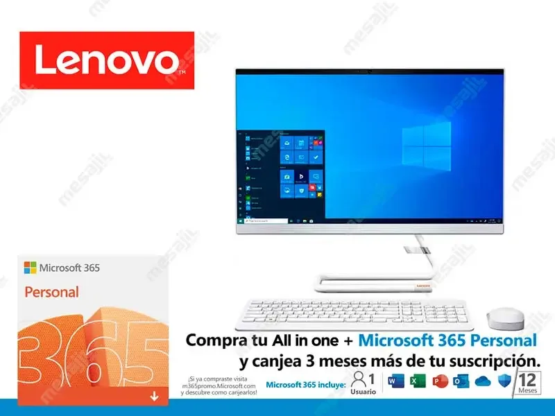 All In One Lenovo IdeaCentre AIO 3 Intel Core i3-10100T 12GB/1TB+SSD256GB/W10H /23.8"