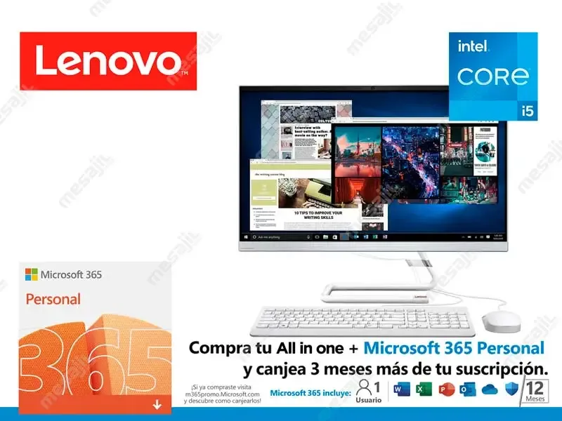 All In One Lenovo IdeaCentre AIO 3 Intel Core i5-10400T 8GB/SSD256GB/W11H/23.8"