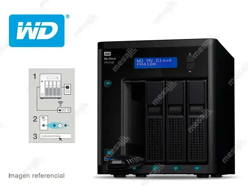 Almacenamiento NAS Western Digital My Cloud PR4100 16TB 4 Bahias