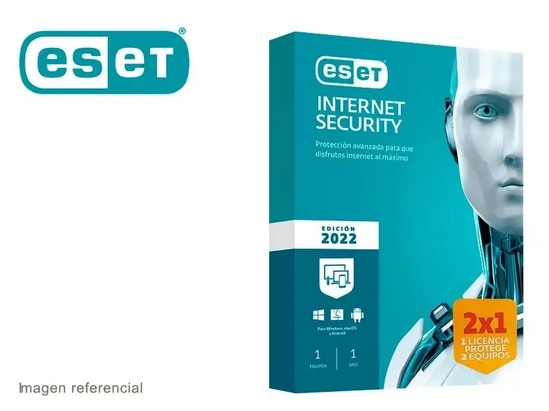Antivirus Eset Internet Security 1 PC (2x1) BTS  x 12 Meses
