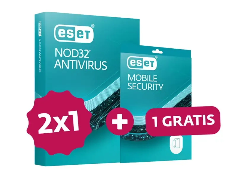Antivirus Eset Nod32 (2X1) BTS 2026 + 1 Mobile