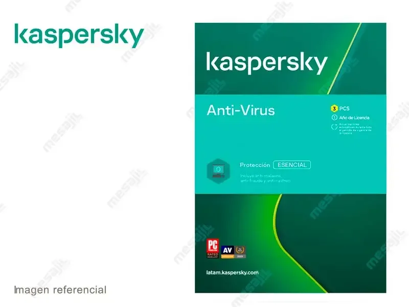 Antivirus Kaspersky 3 PC x 12 Meses