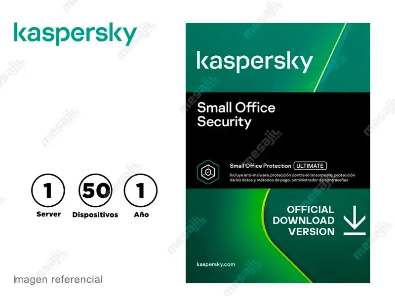 Antivirus Kaspersky Small Office Security 8 ESD (1 Server+ 50 Dispositivos) 1 año
