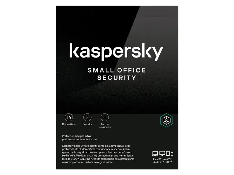 Antivirus Kaspersky Small Office Security 8 ESD (2 Server+ 15 Dispositivos) 1 año