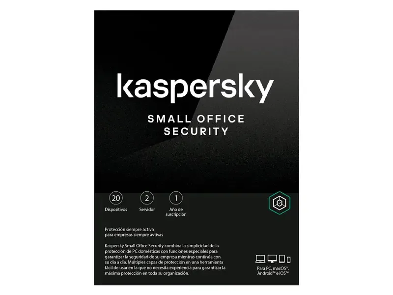 Antivirus Kaspersky Small Office Security 8 ESD (2 Server+ 20 Dispositivos) 1 año