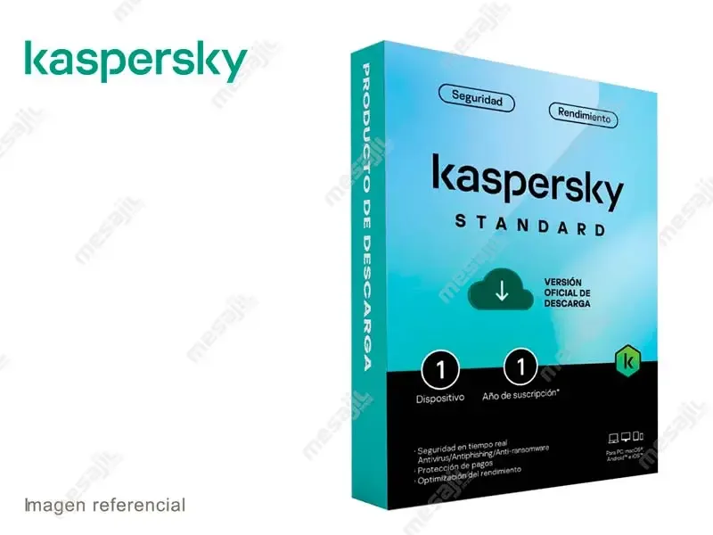 Antivirus Kaspersky Standar 1PC 1 AÑO
