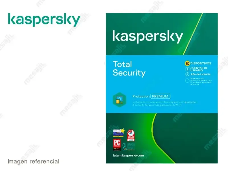 Antivirus Kaspersky Total Security  (10 Instalaciones)