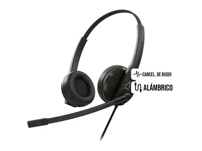 Audifono con Microfono Creative HS-230 3.5MM/ADAPTADOR USB-A 40MM  BLACK (51EF1110AA000)