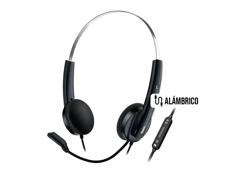 Audifono con Microfono Genius HS-220U USB Black (31710020400)