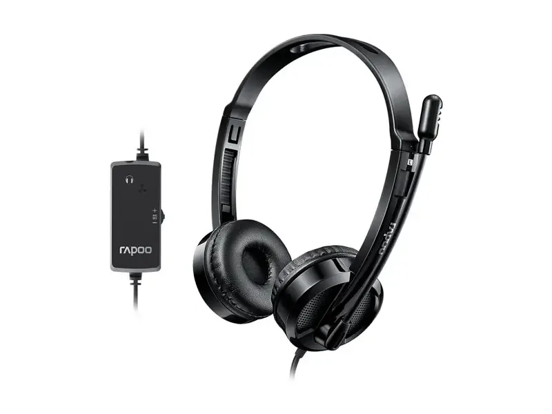 Audifono con Microfono RAPOO H120 USB Black