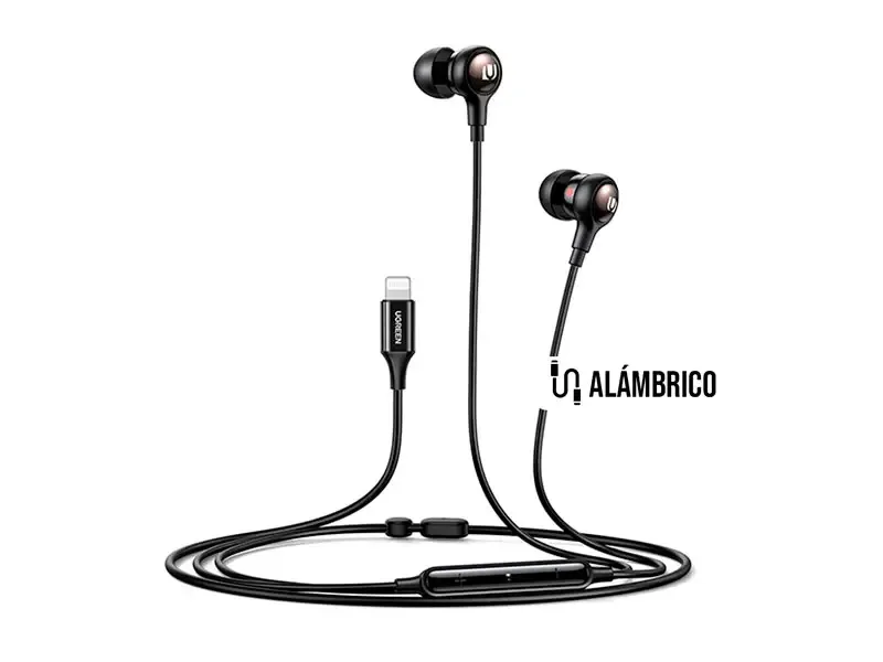 Audifono con Microfono UGREEN (30631) Lightning para IPhone Black