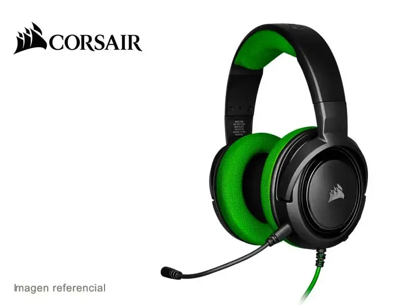 Audifono Gaming Corsair HS35 Stereo (CA-9011197-NA) Green