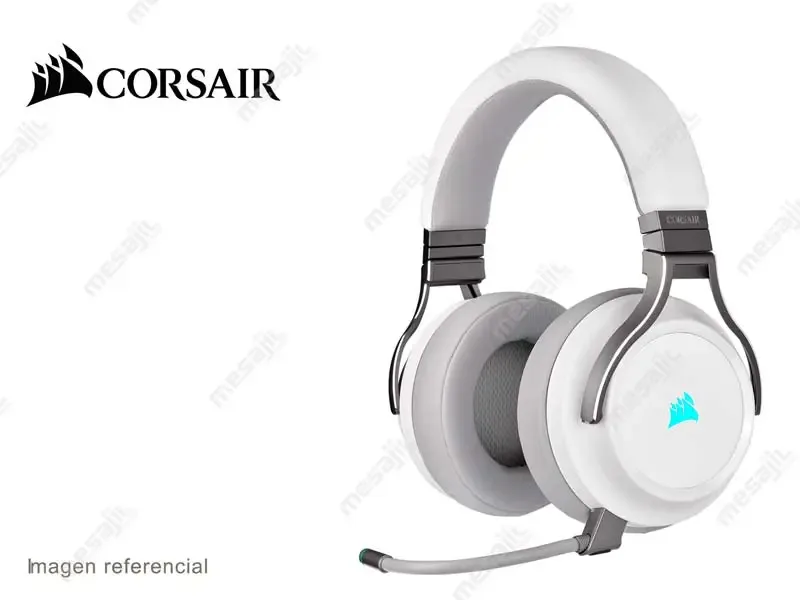 Audifono Gaming Corsair Virtuoso RGB Wireless White