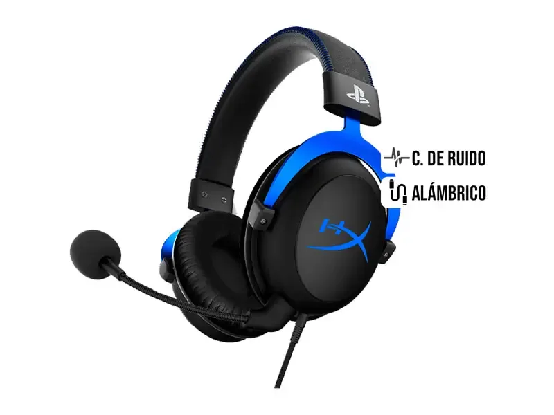 Audifono Gaming HyperX Cloud para PlayStation (HX-HSCLS-BL/AM)