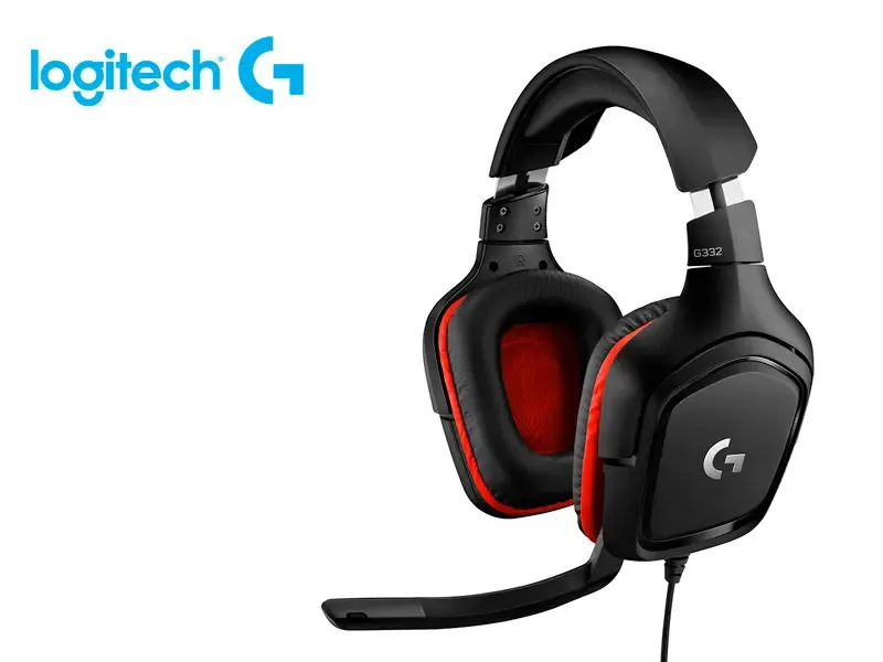 Audifono Gaming Logitech G G332 Wired Black/red