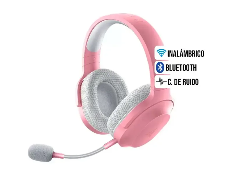 Audifono Gaming Razer Barracuda x 2022 50H Wireless Bluetooth 3.5 mm SmartSwich Quartz