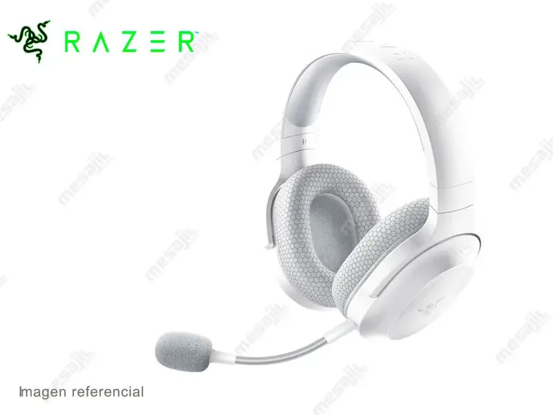 Audifono Gaming Razer Barracuda x 2022 50H Wireless Bluetooth 3.5 mm SmartSwich White
