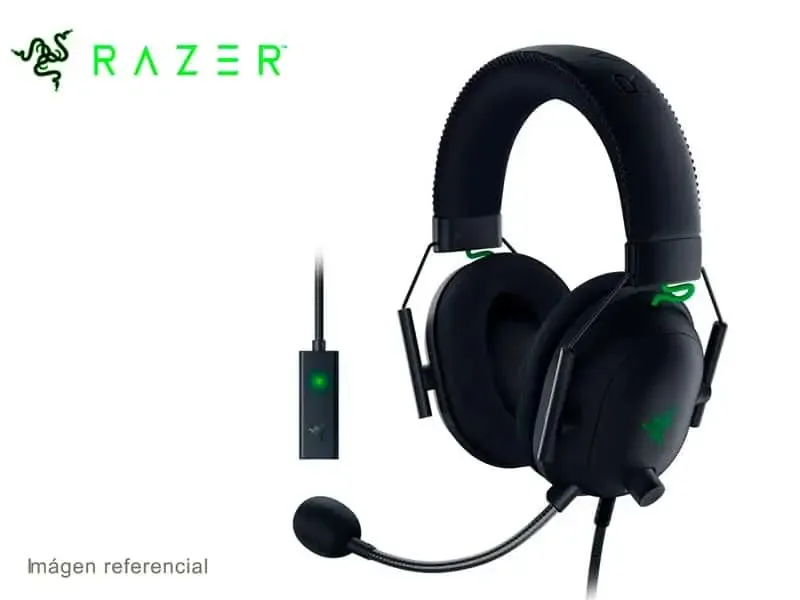 Audifono Gaming Razer BlackShark V2 + USB Sound Card THX