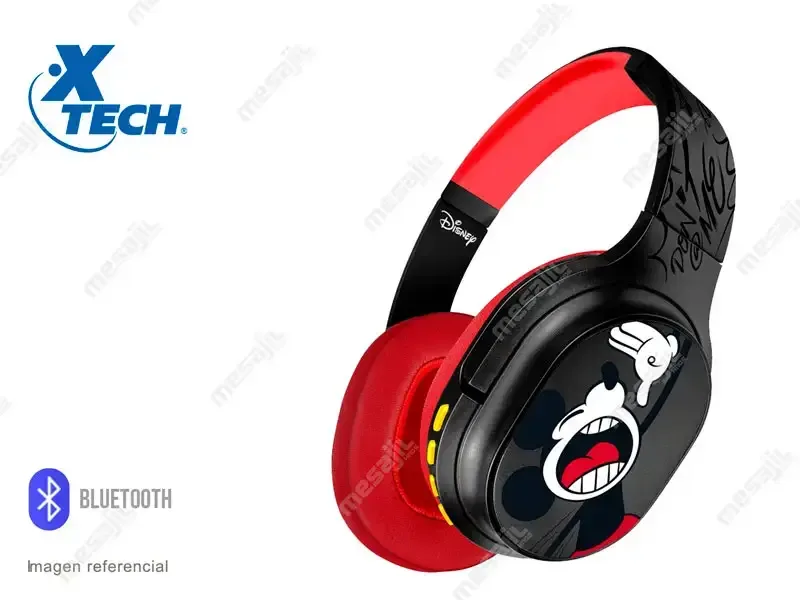 Audifono Xtech Disney Mickey Mouse inalámbrico Bluetooth Black