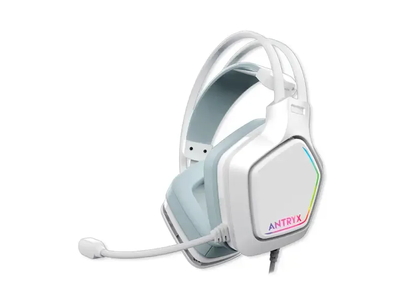 Auricular Gaming Antryx Chrome Storm Enigma 7.1 Virtual White